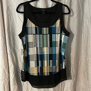 Worthington XL sleeveless dressy camisole style tank